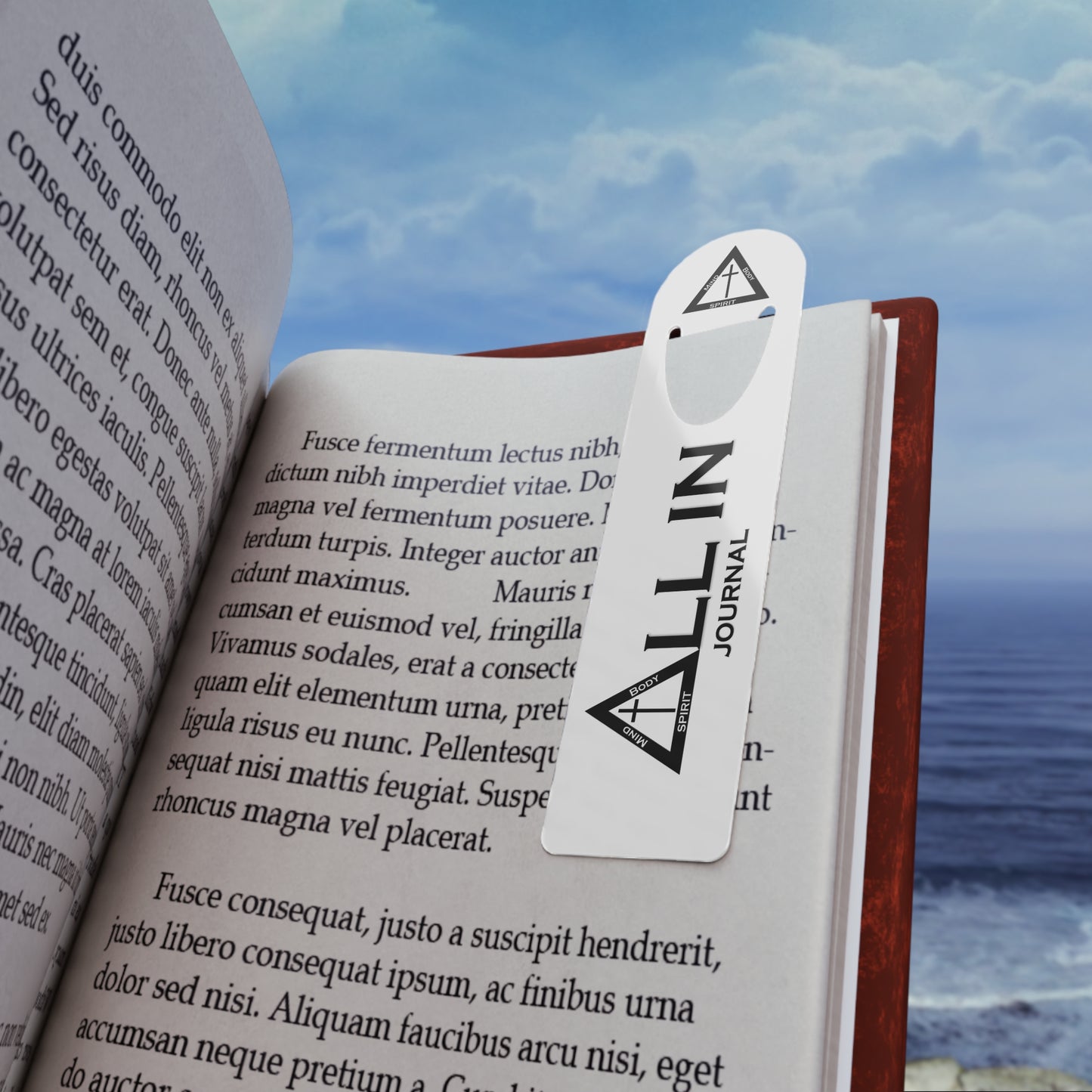 Logo metal bookmark